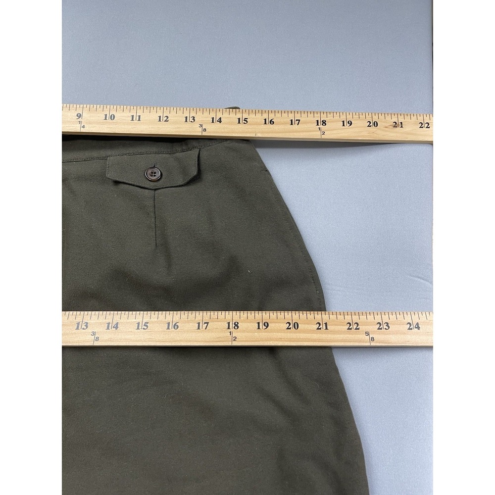 Orvis Womens Skirt 10 Olive Green Maxi Country Timeless Elegant Luxury Old Money - Picture 5 of 7